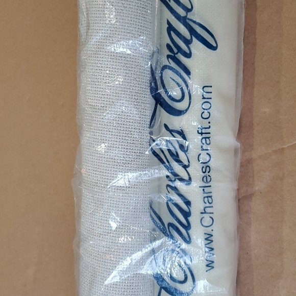 Charles Craft Crosstitch Fabric 3 rolls ivory, Silver Dust and Beige - Picture 1 of 4